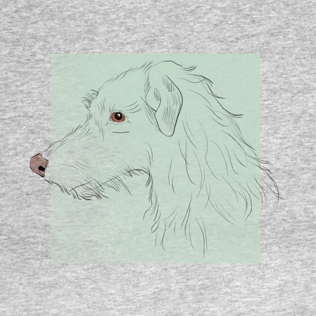 Scottish Deerhound by Little Birds